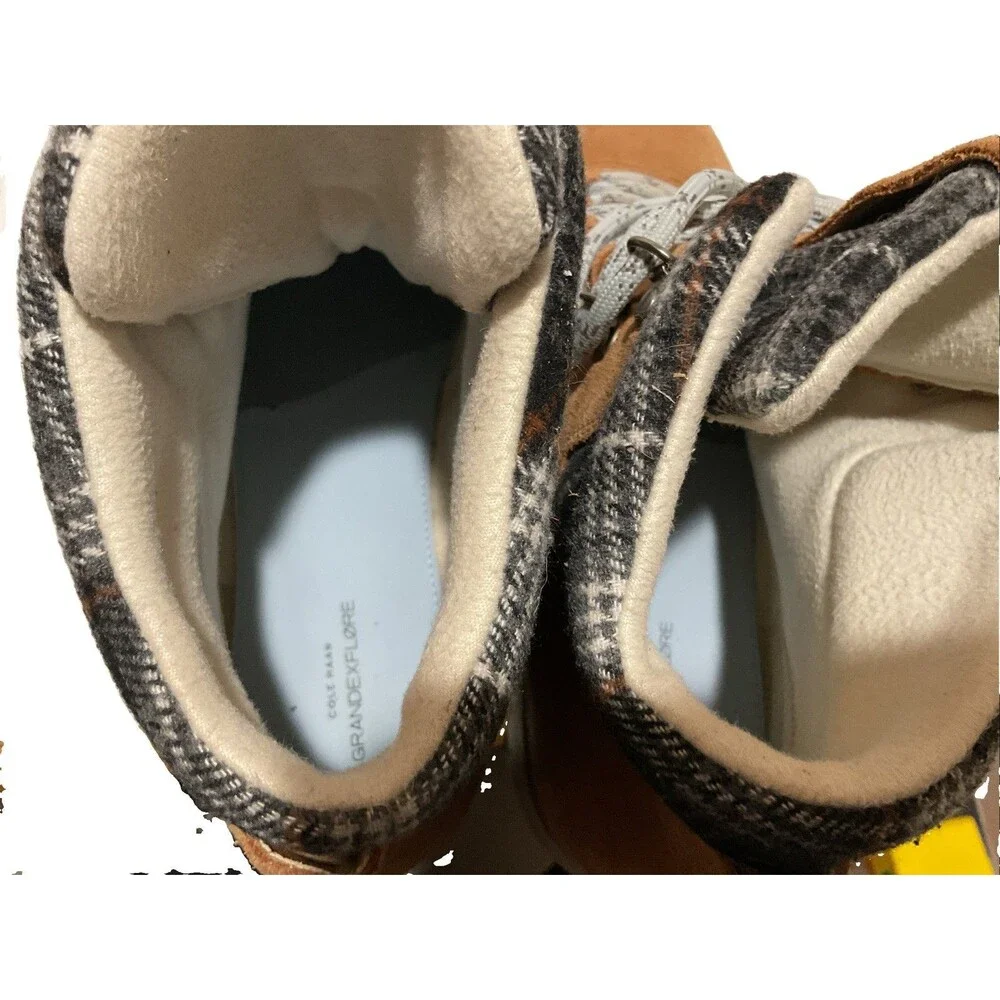 Cole Haan men Zerogrand Explorer Waterproof Honey Brown Suede Boots Weather Made